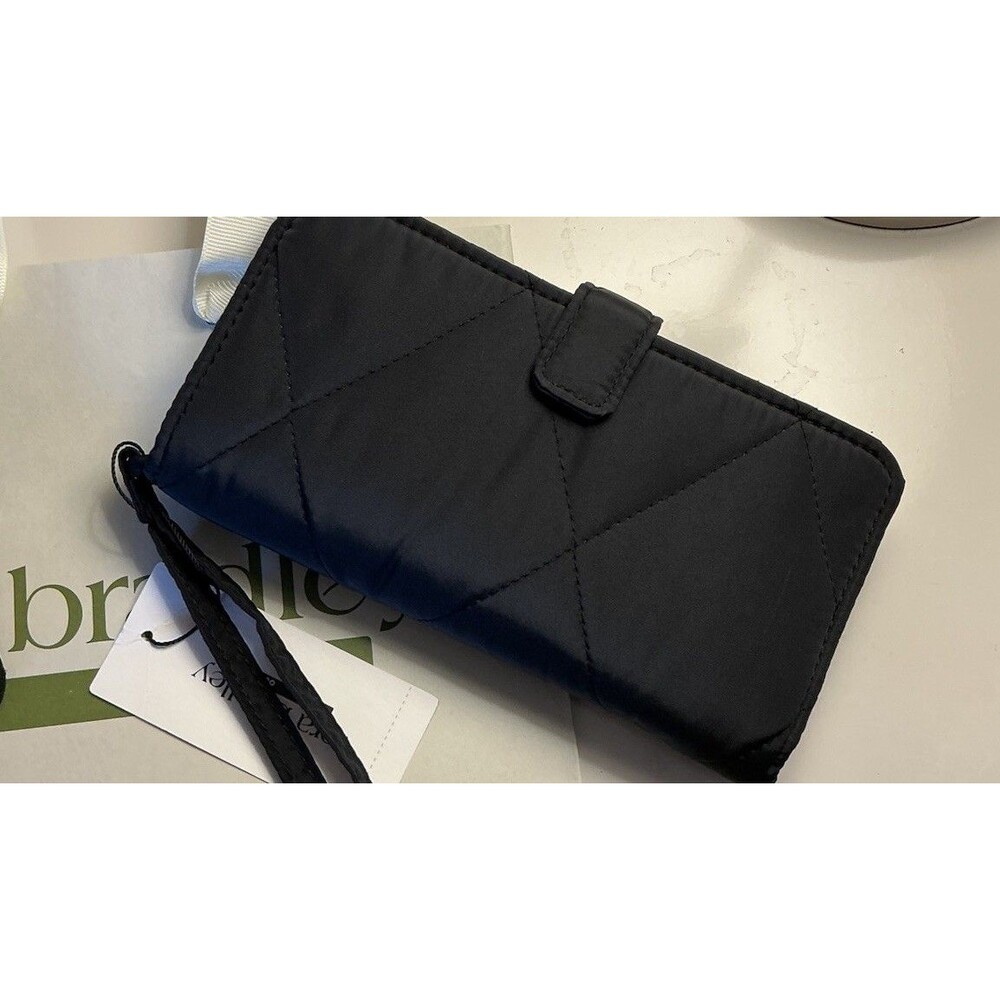 3 Pieces Vera Bradley Moonless Light Black Ultralight Wristlet, ID Case, Strap - Picture 3 of 9
